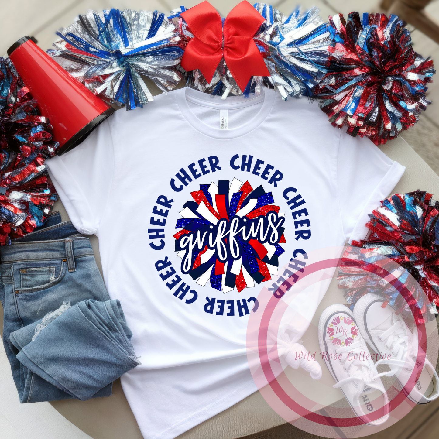 Griffins Cheer Pom Tshirt