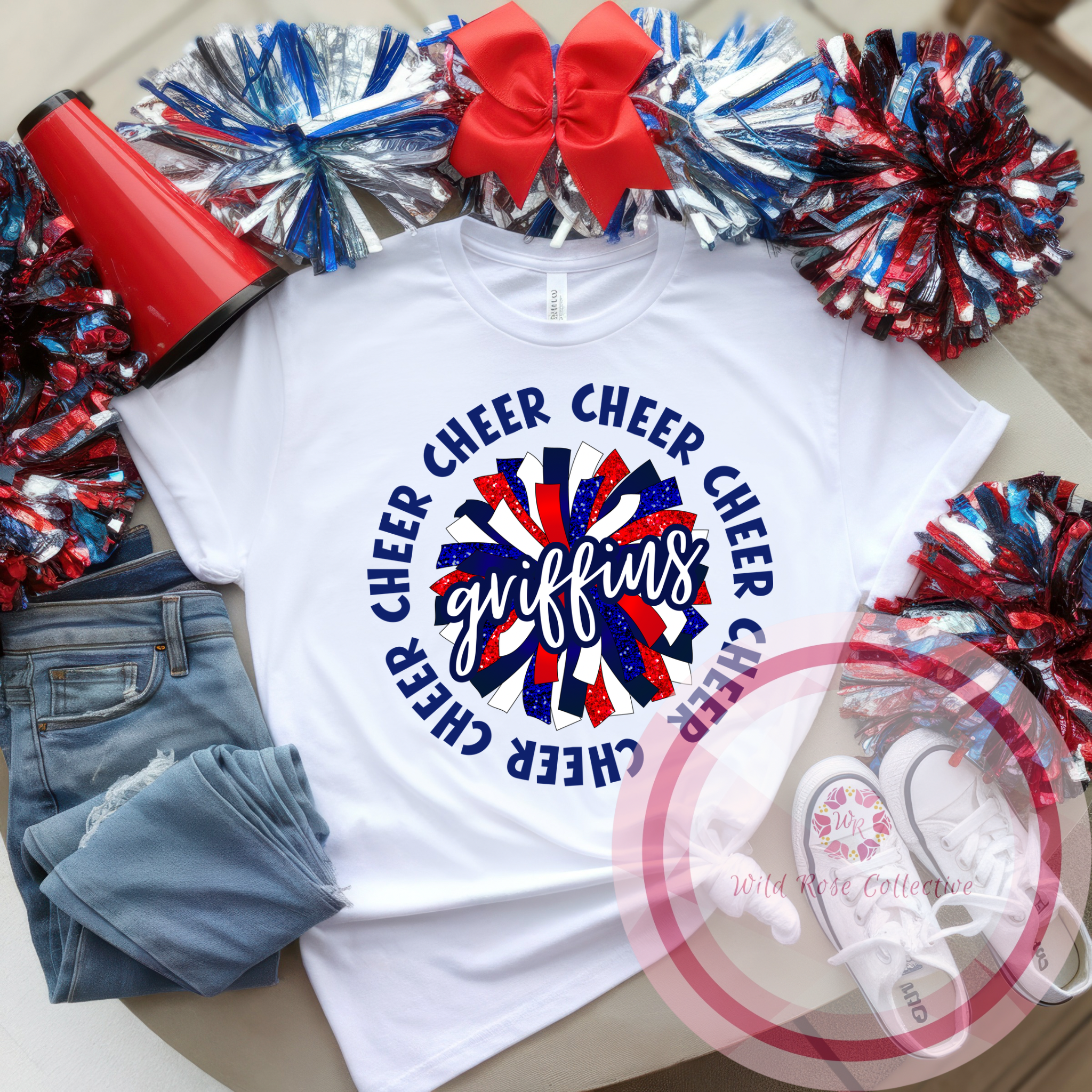 Griffins Cheer Pom Tshirt