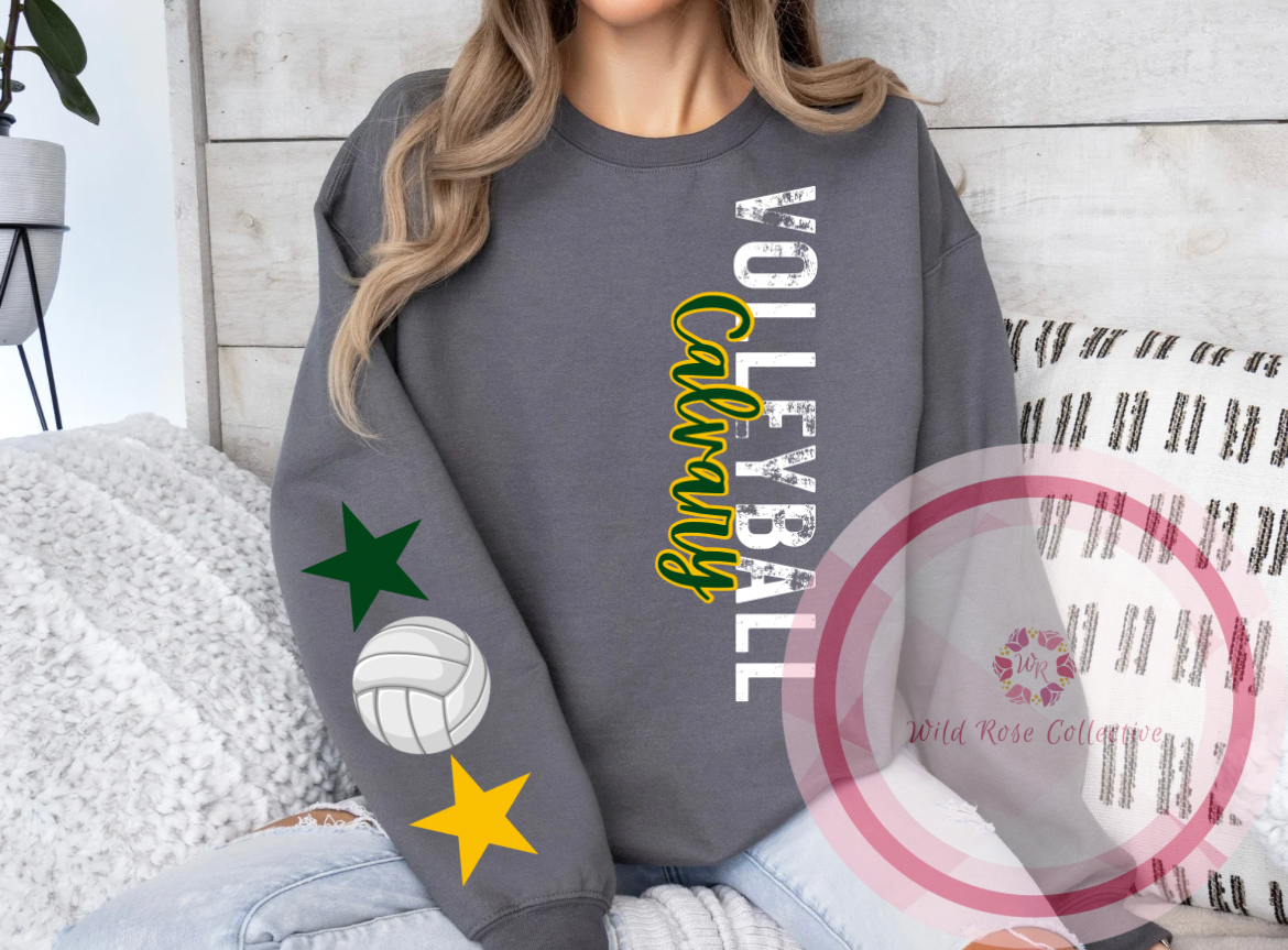 Calvary Volleyball Sweatshirt with sleeve detail