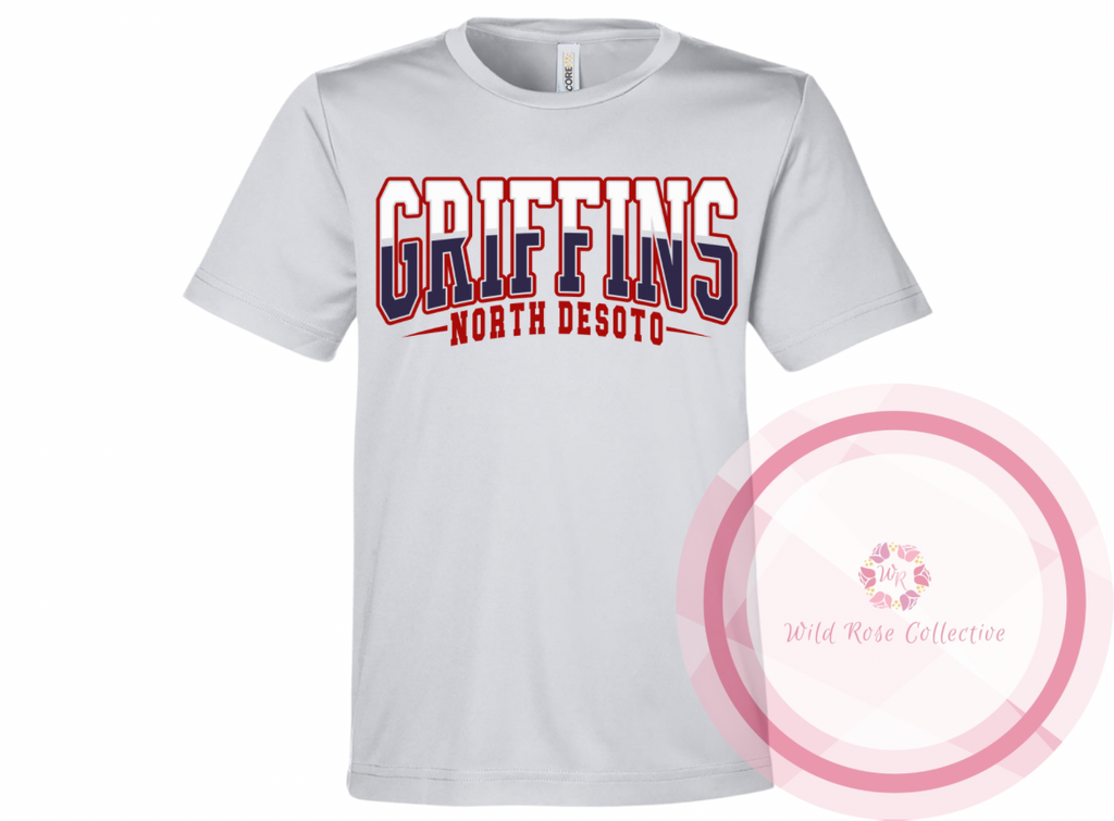 North DeSoto Griffins Split Color Varsity Tshirt