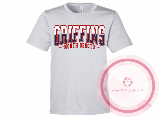 North DeSoto Griffins Split Color Varsity Tshirt
