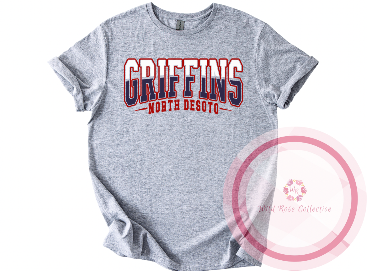 North DeSoto Griffins Split Color Varsity Tshirt