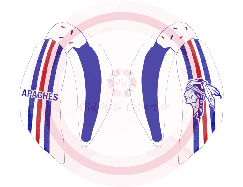 Apaches White Sequin Headband