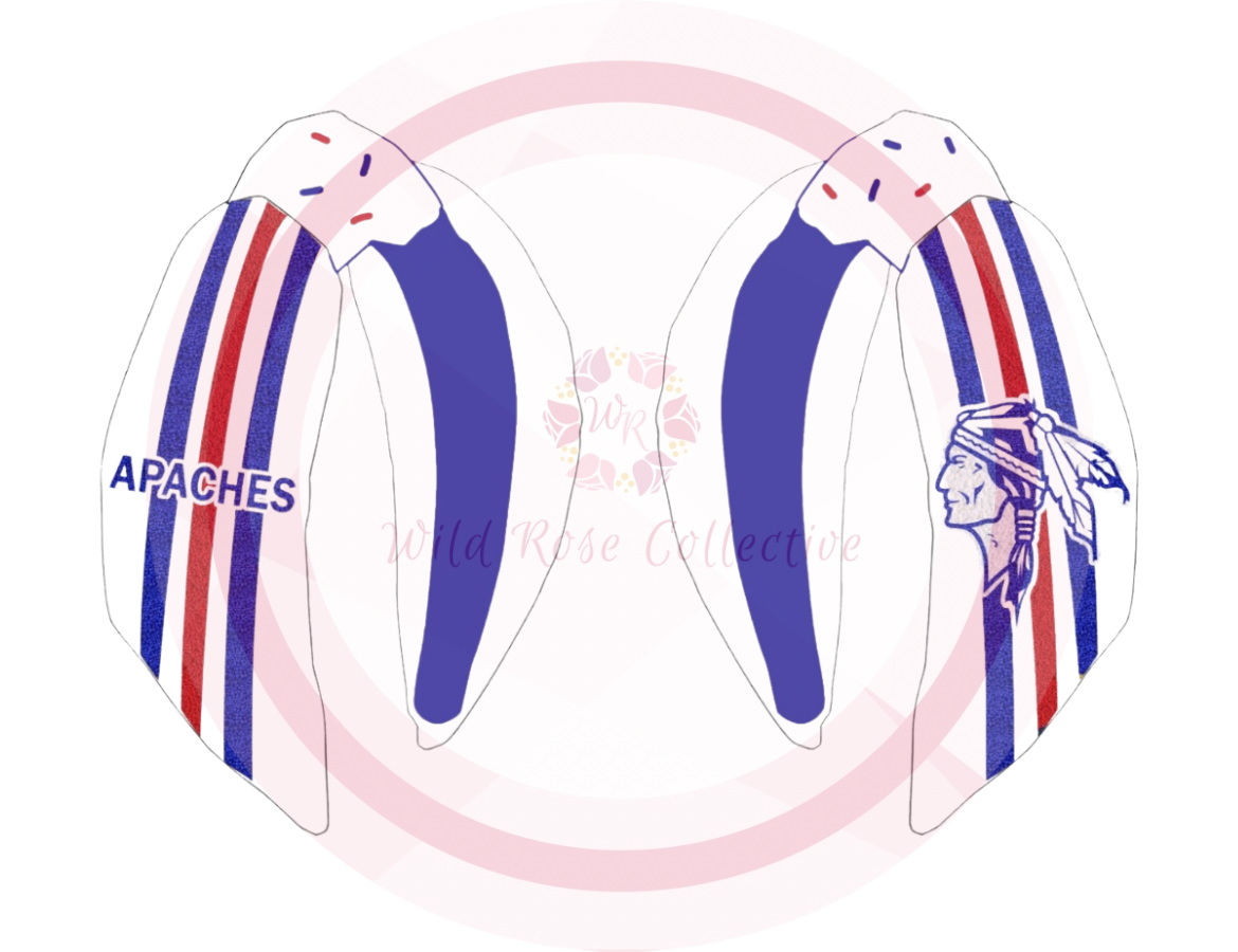 Apaches White Sequin Headband