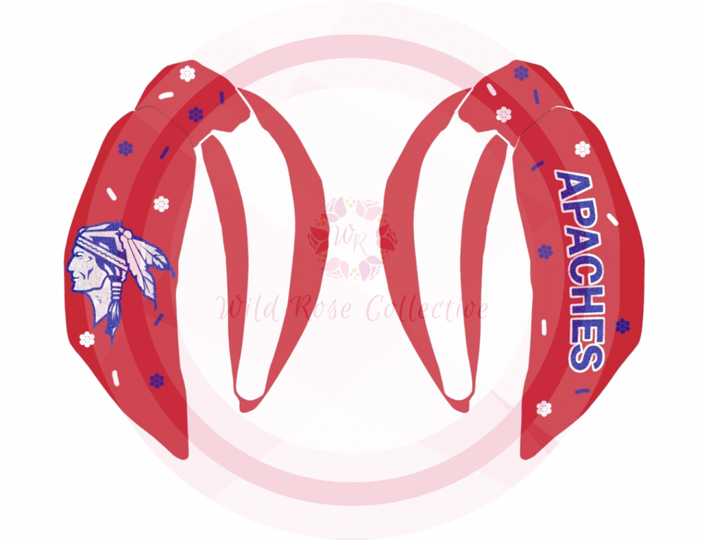 Apaches Red Sequin Headband