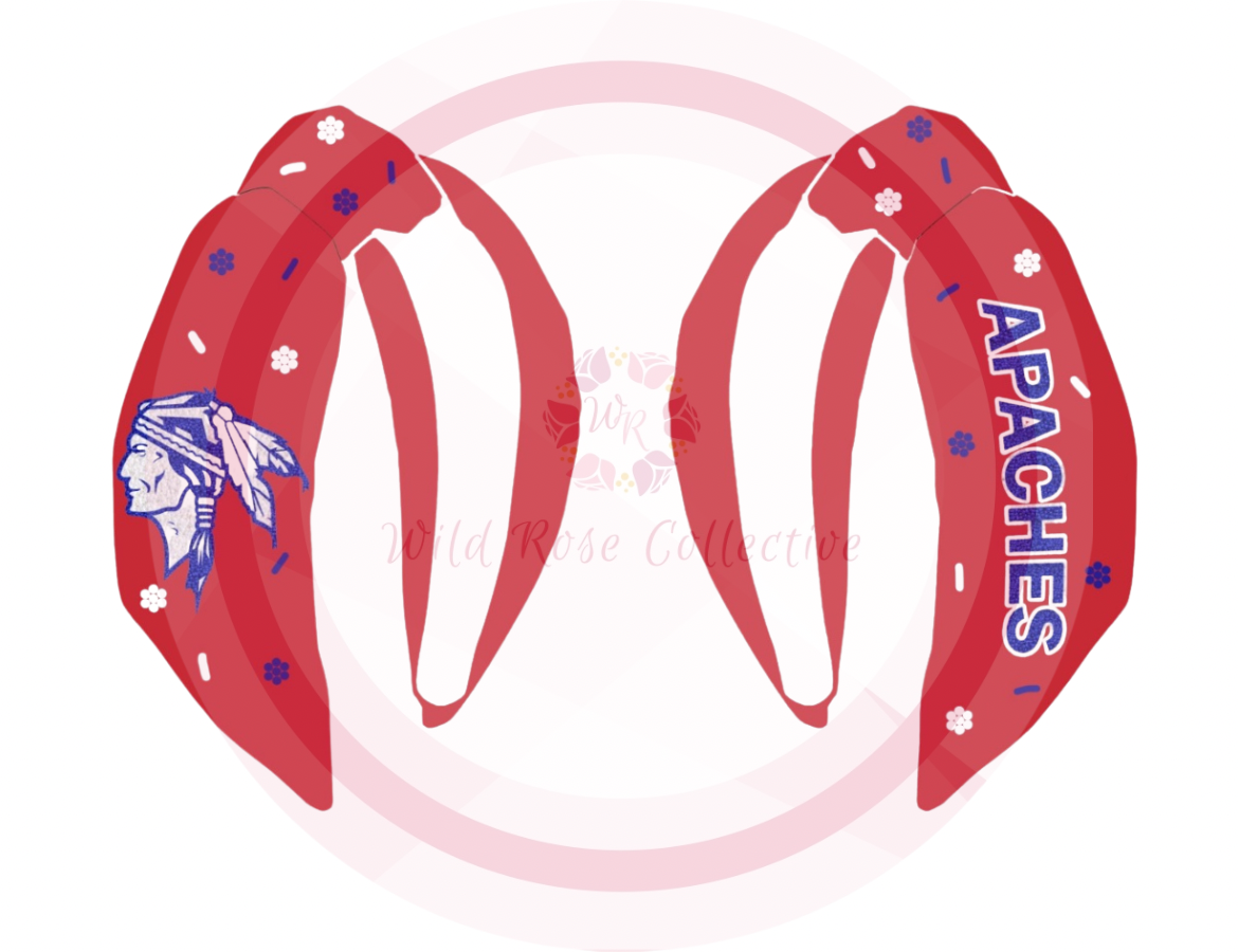 Apaches Red Sequin Headband