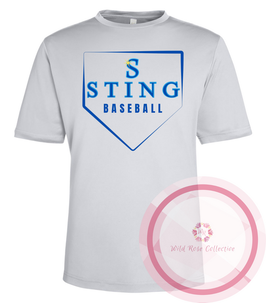 Sting Baseball Homeplate Tshirt