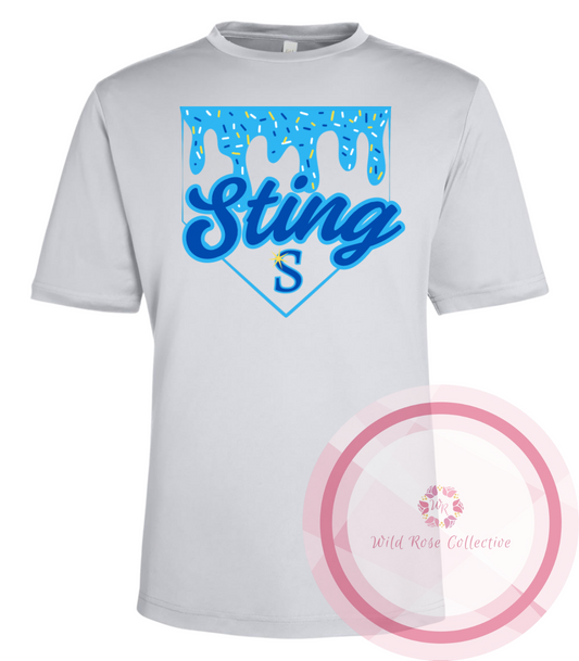 Sting Baseball Drip Tshirt