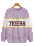 Tigers Color Block Sequin Sweatshirt