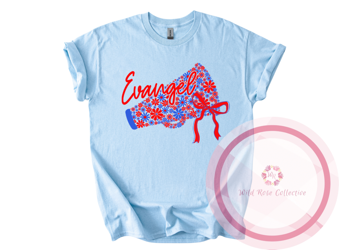 Evangel Floral Megaphone Tshirt