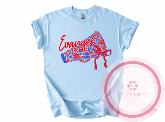 Evangel Floral Megaphone Tshirt