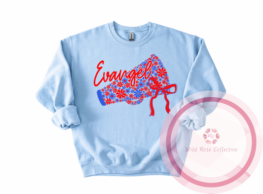 Evangel Floral Megaphone Sweatshirt