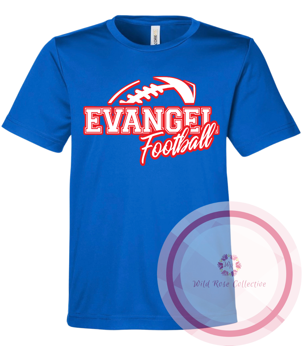 Evangel Football Performance Tshirt