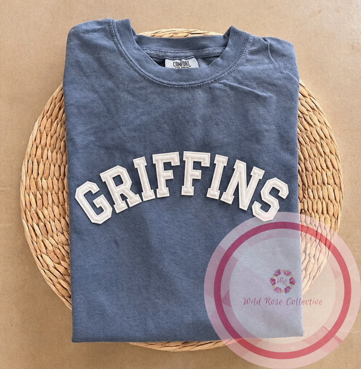 *PREORDER* Griffins Varsity Patch Comfort Colors Tee