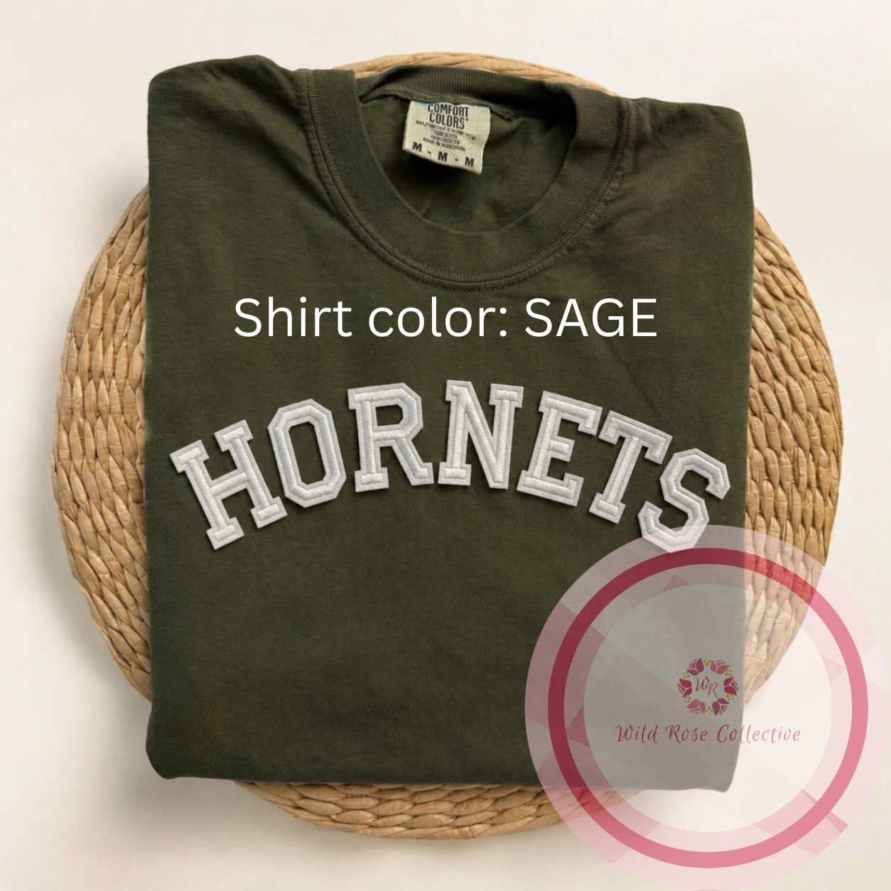 *PREORDER* Hornets Varsity Patch Comfort Colors Tee
