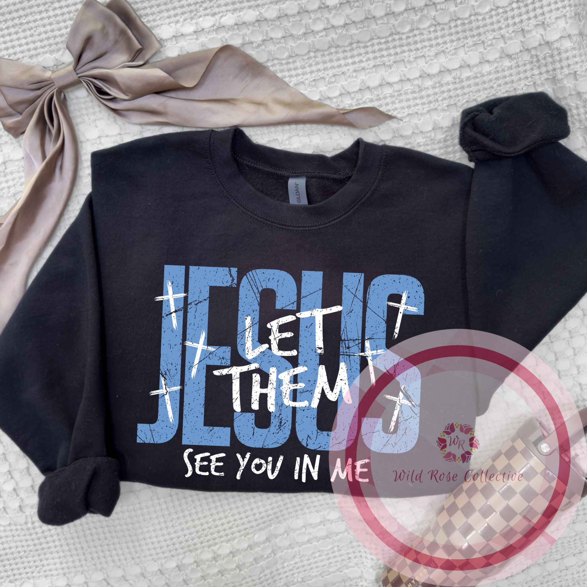 Jesus Let Them See You In Me Sweatshirt - Blue