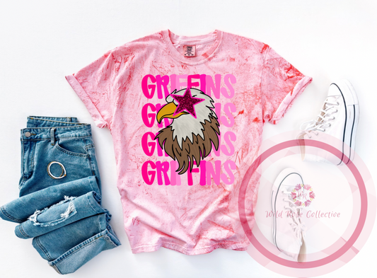 Pink Preppy Griffins Color Blast Tshirt