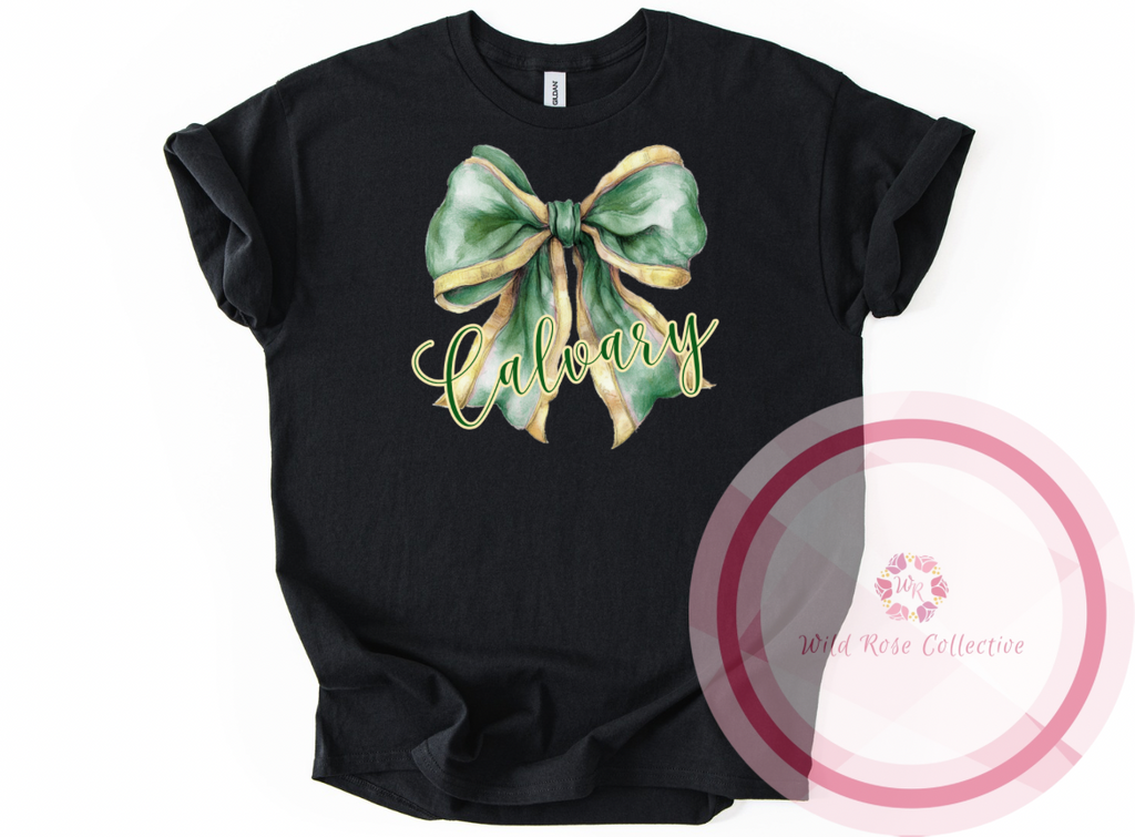 Calvary Watercolor Bow Tshirt