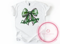 Wolverines Watercolor Bow Tshirt