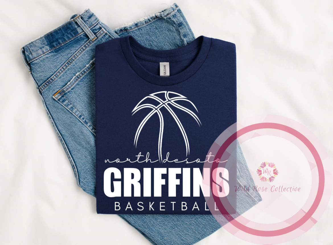 North DeSoto Griffins Basketball Tshirt
