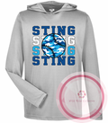 Sting Camo Hooded Long Sleeve Performance Tshirt