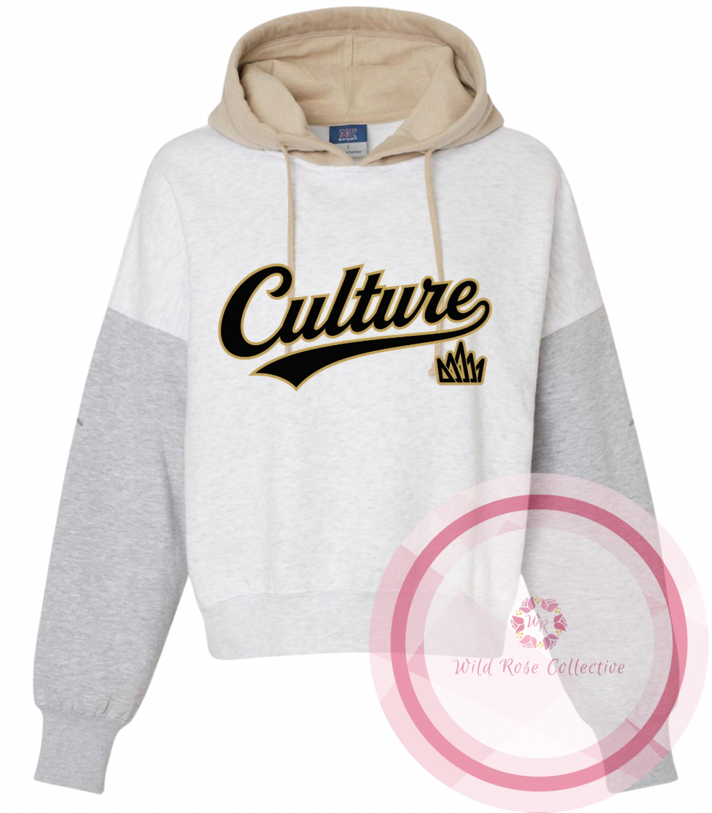 Culture Cropped Hoodie