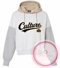 Culture Cropped Hoodie