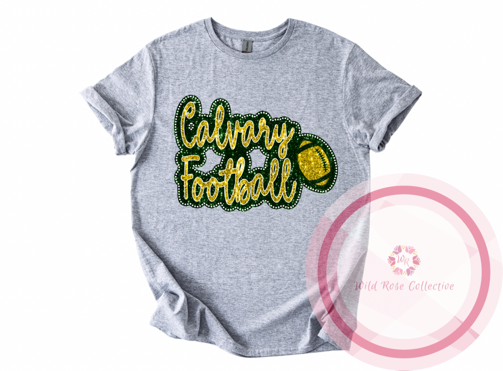 Calvary Football Dotted Glitter Tshirt