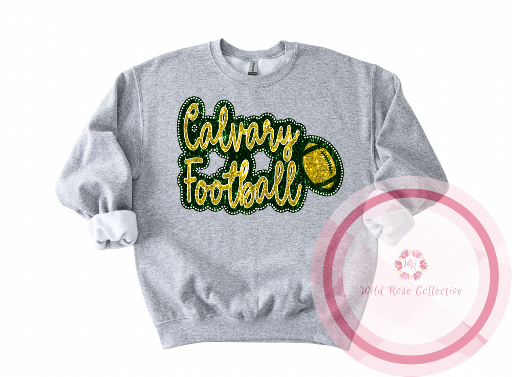Calvary Football Dotted Glitter Sweatshirt