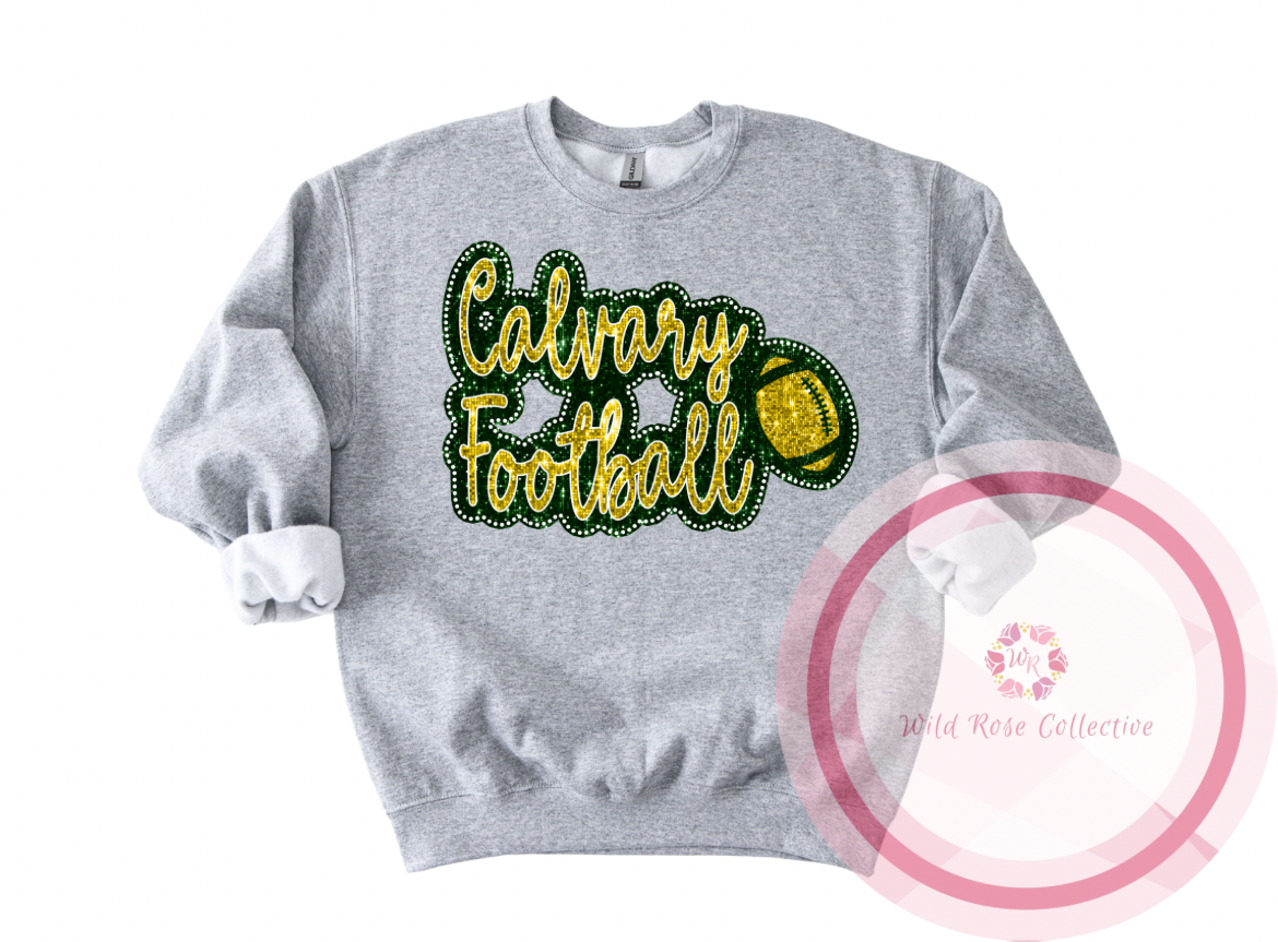 Calvary Football Dotted Glitter Sweatshirt
