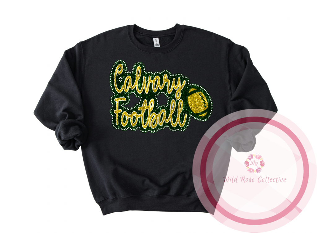 Calvary Football Dotted Glitter Sweatshirt