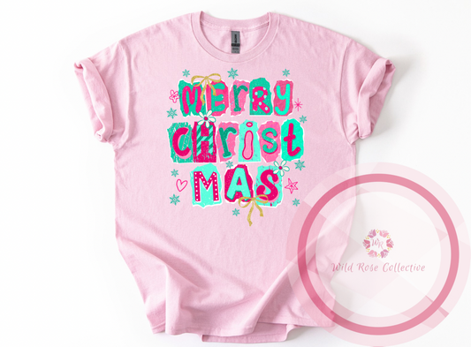 Retro Merry Christmas Tshirt