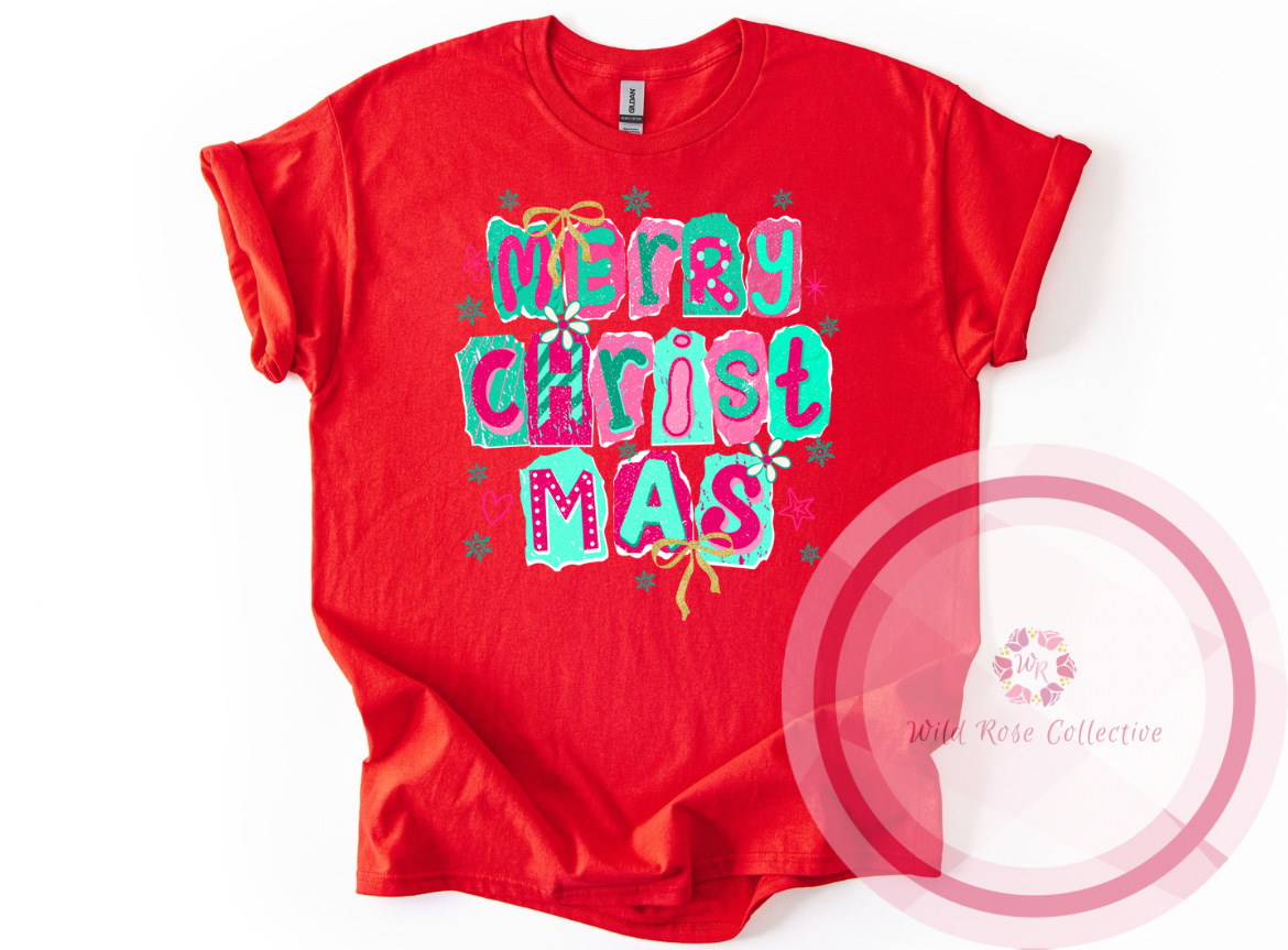 Retro Merry Christmas Tshirt