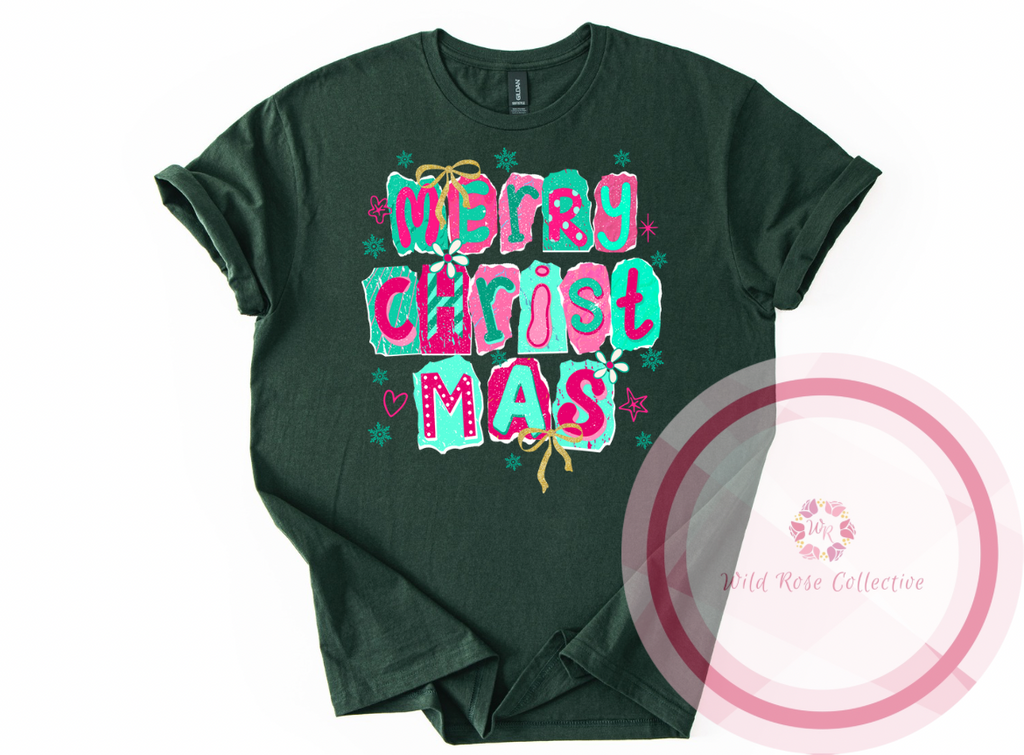 Retro Merry Christmas Tshirt