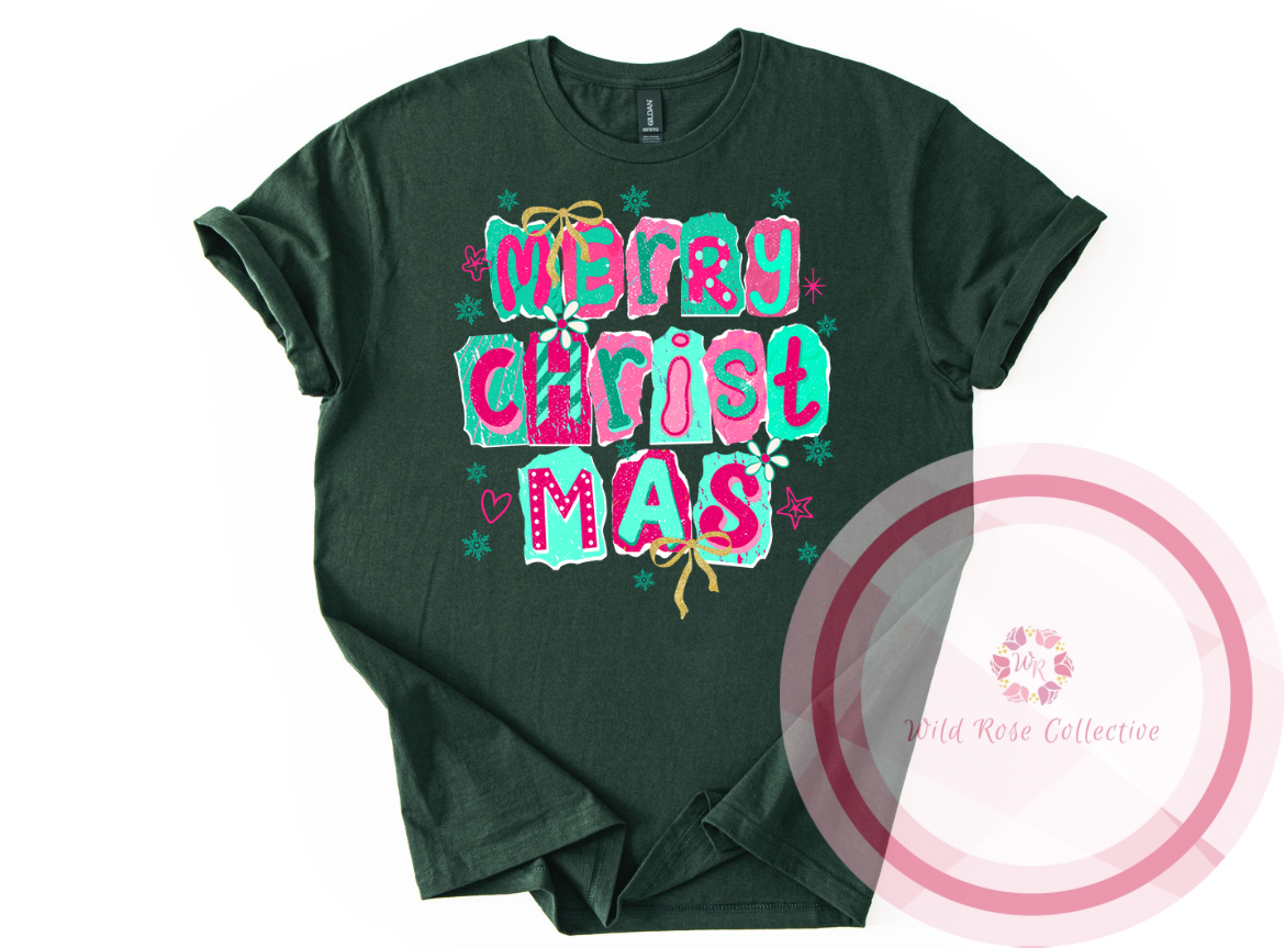 Retro Merry Christmas Tshirt