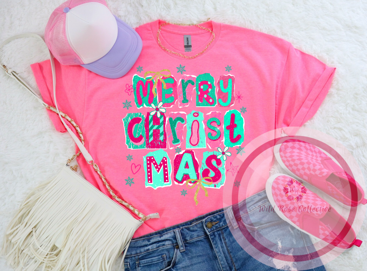 Retro Merry Christmas Tshirt