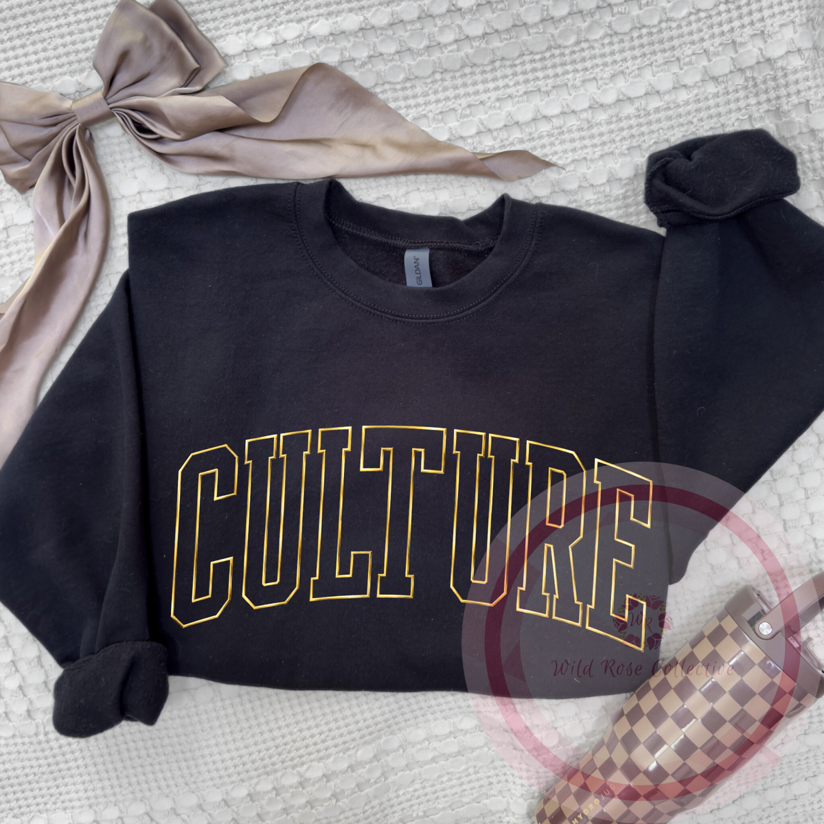 Culture Metallic Varsity Sweatshirt