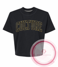 Culture Metallic Varsity Cropped Tee