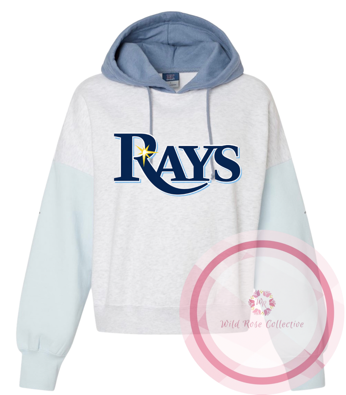 Rays Cropped Hoodie