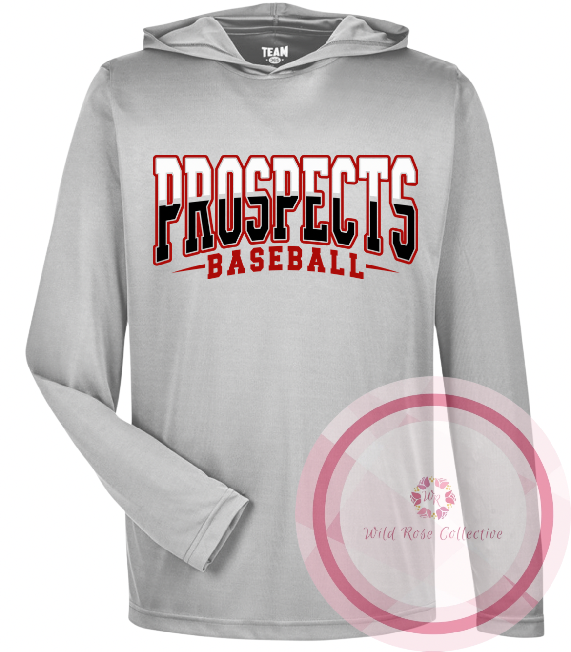Prospects Baseball Hooded Long Sleeve Tshirt