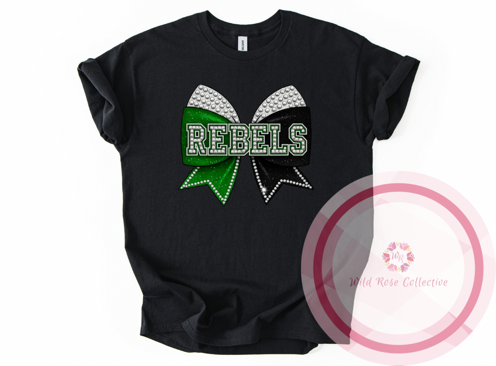 Rebels Cheer Bow Tshirt