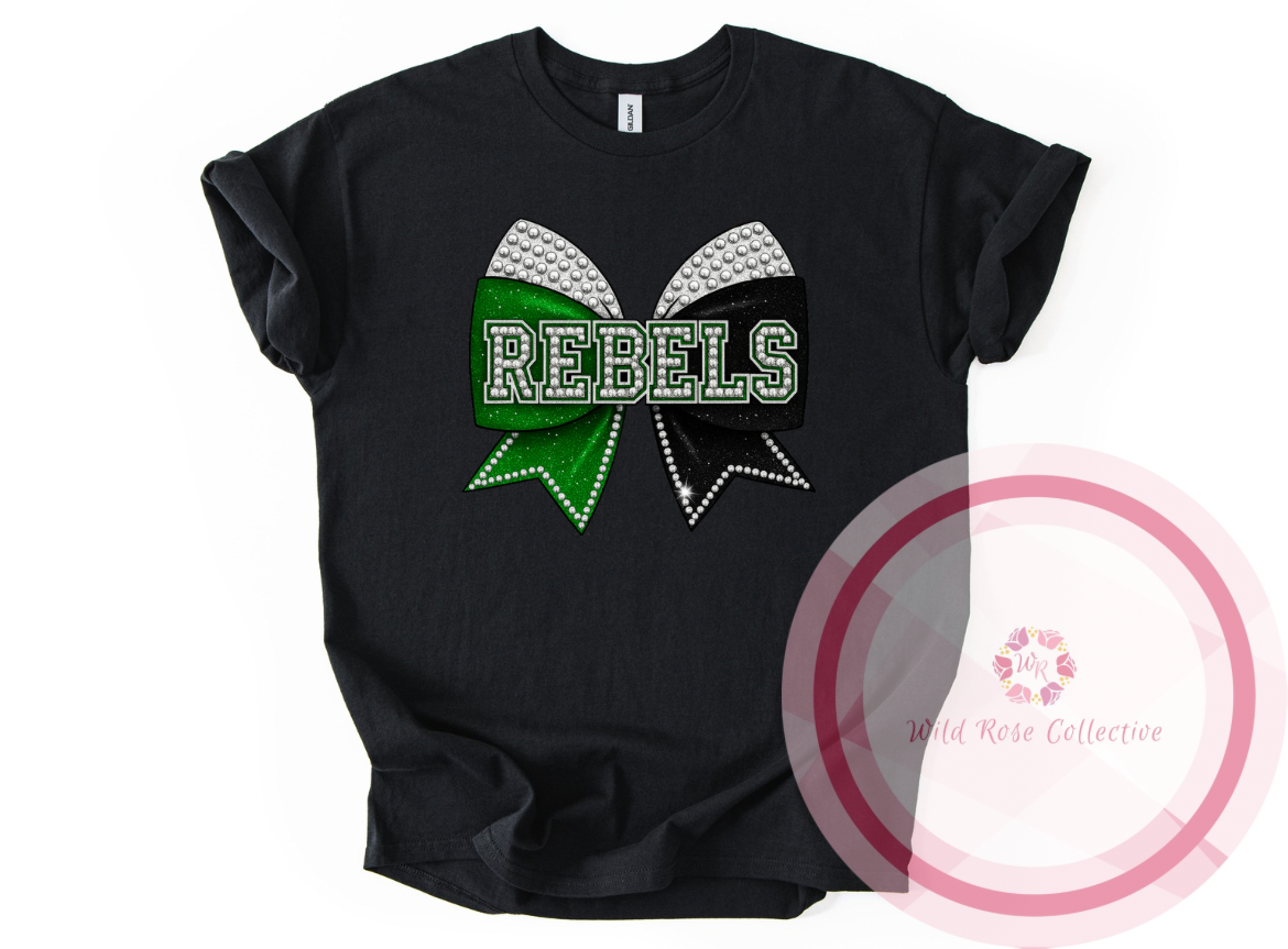 Rebels Cheer Bow Tshirt