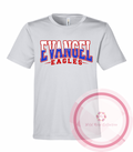 Evangel Eagles Split Color Varsity Tshirt