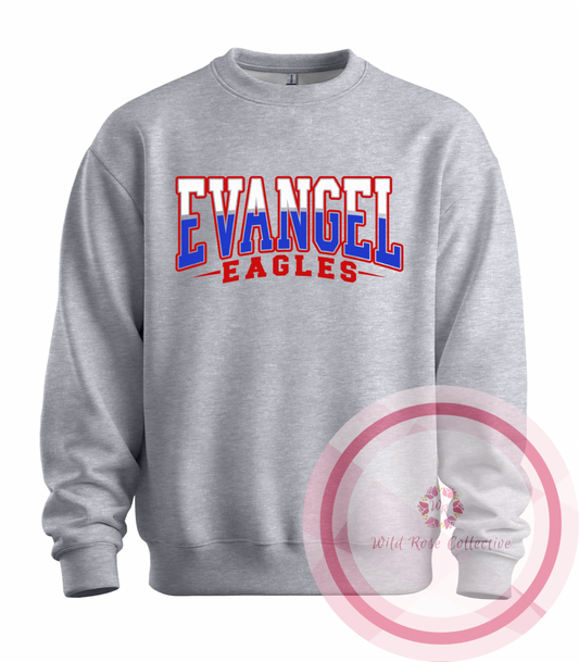 Evangel Eagles Split Color Varsity Pullover