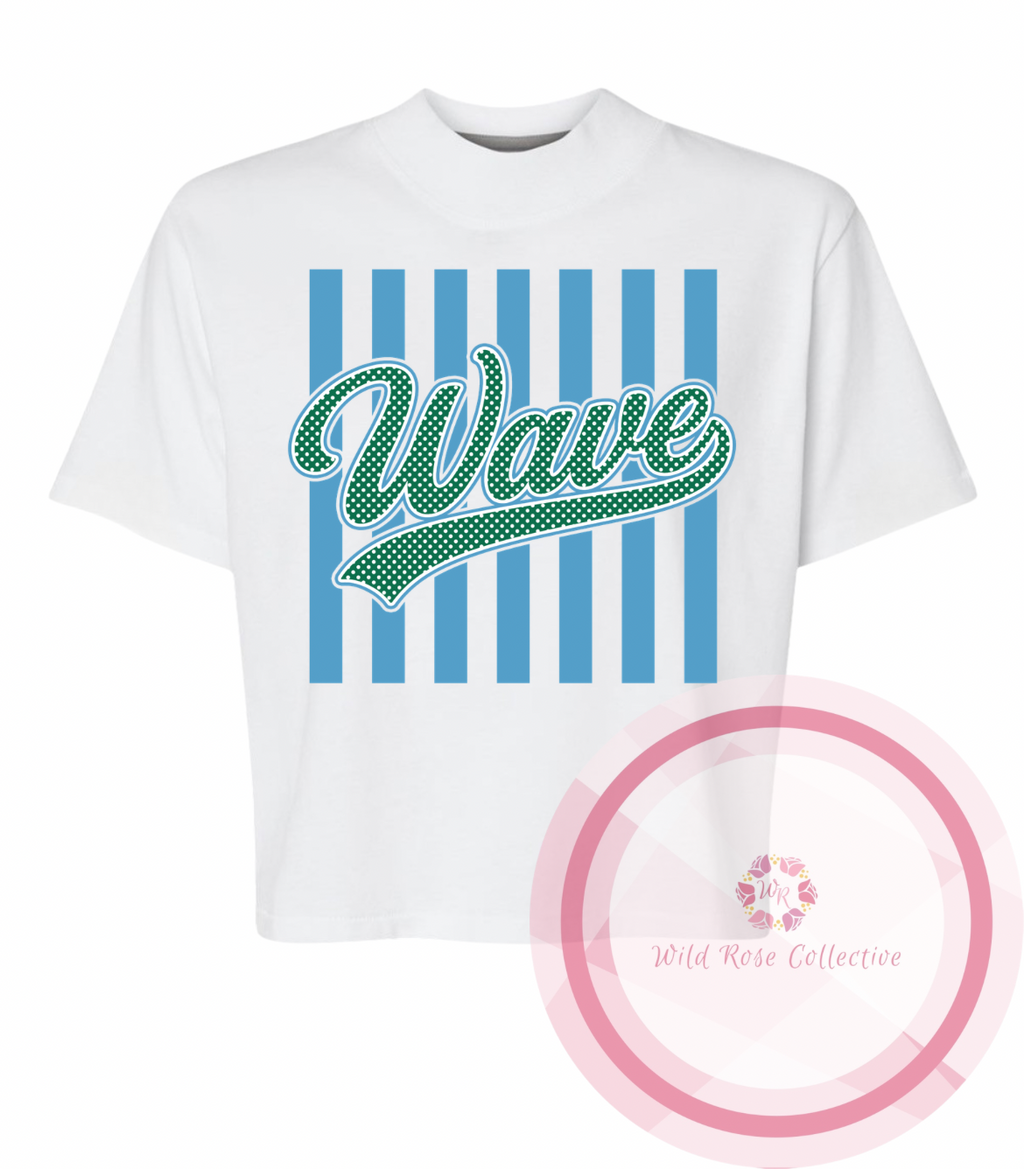Wave Stripes & Polka Dot Tshirt