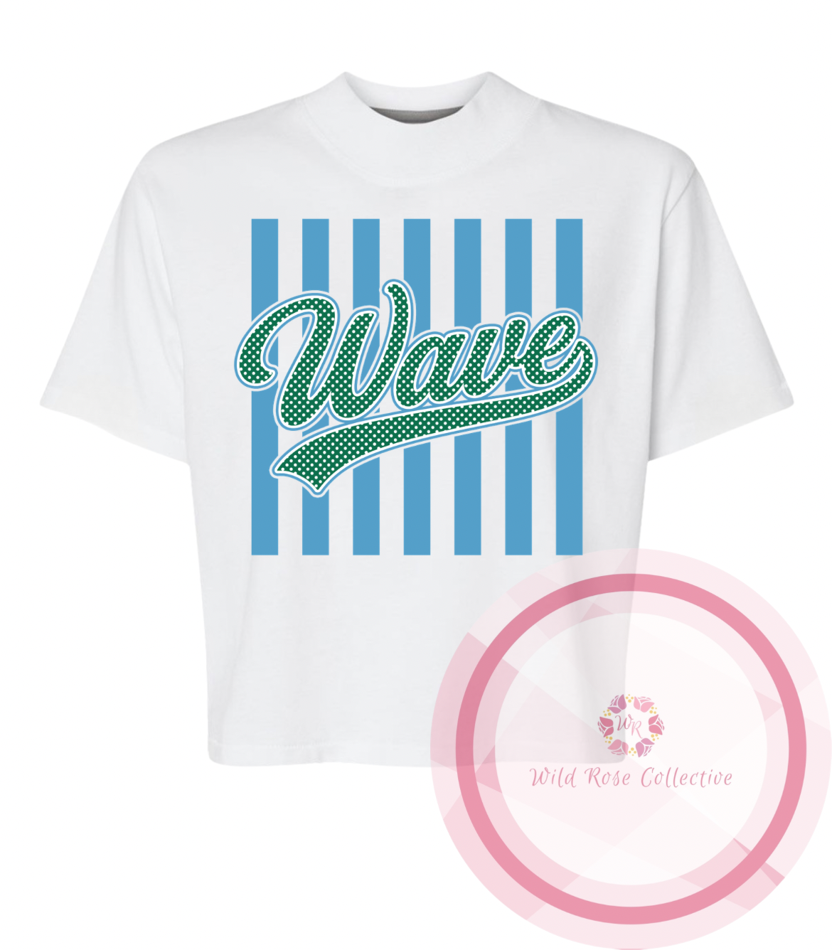 Wave Stripes & Polka Dot Tshirt