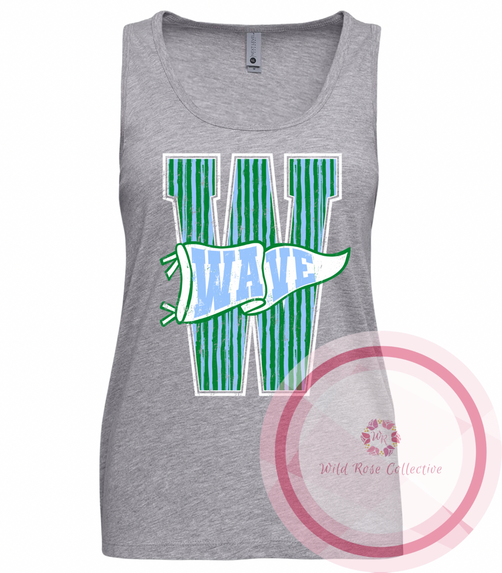 Wave Varsity Pinstripe Tank Top