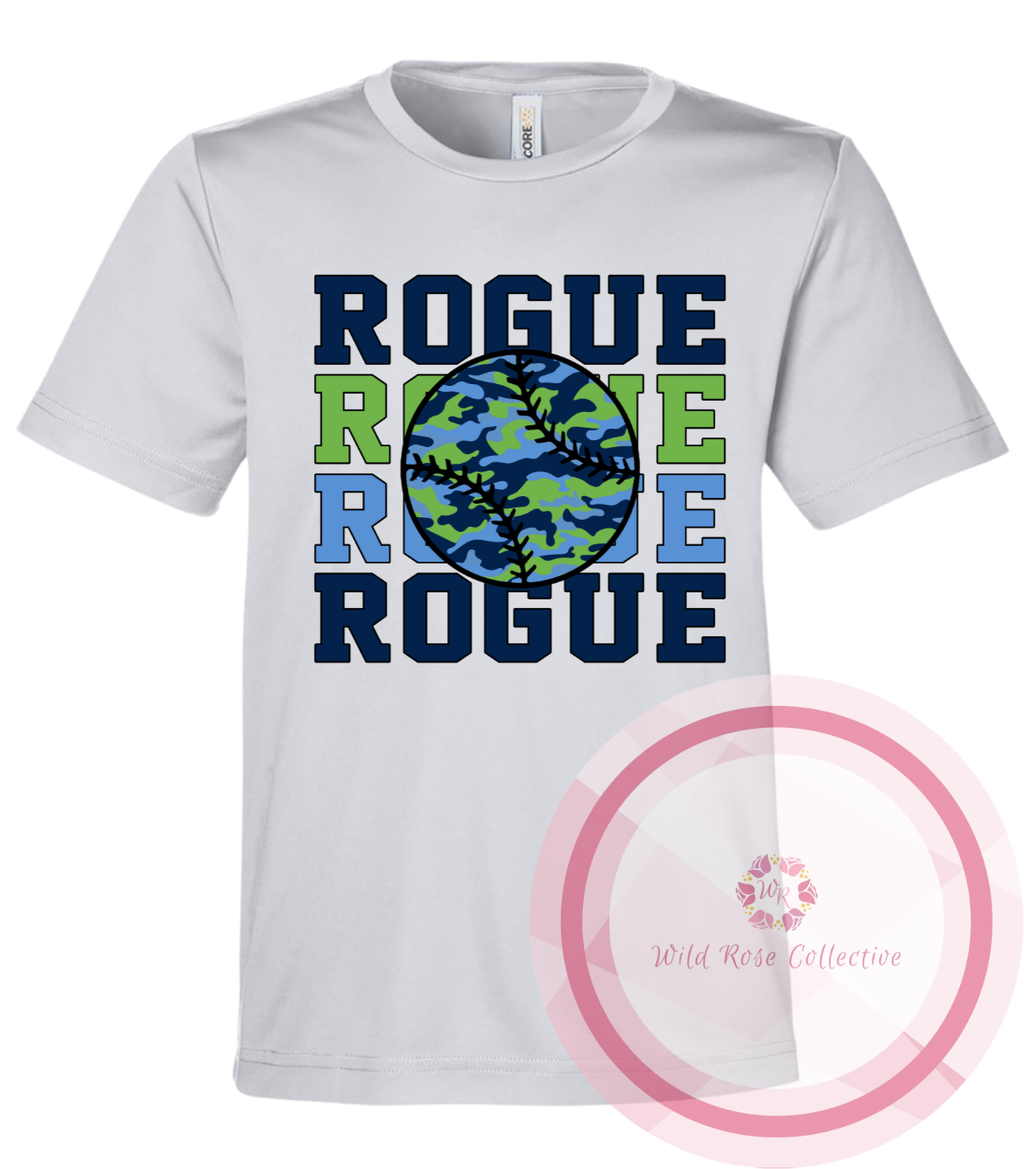 Rogue Camo Baseball Tshirt