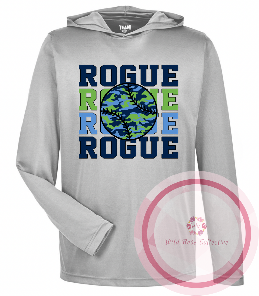 Rogue Camo Hooded Long Sleeve Performance Tshirt