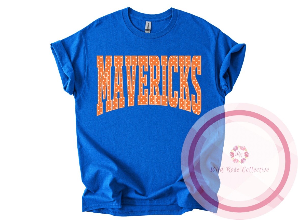 SA Mavericks Polka Dot Tshirt